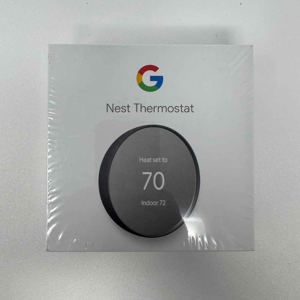 Google Nest Thermostat Charcoal GA02081-US Smart Programmable Wi-Fi New Sealed